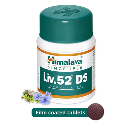 Liv 52 DS – Double Strength Herbal Liver Support & Detox Tablets (60 Count) | Himalaya