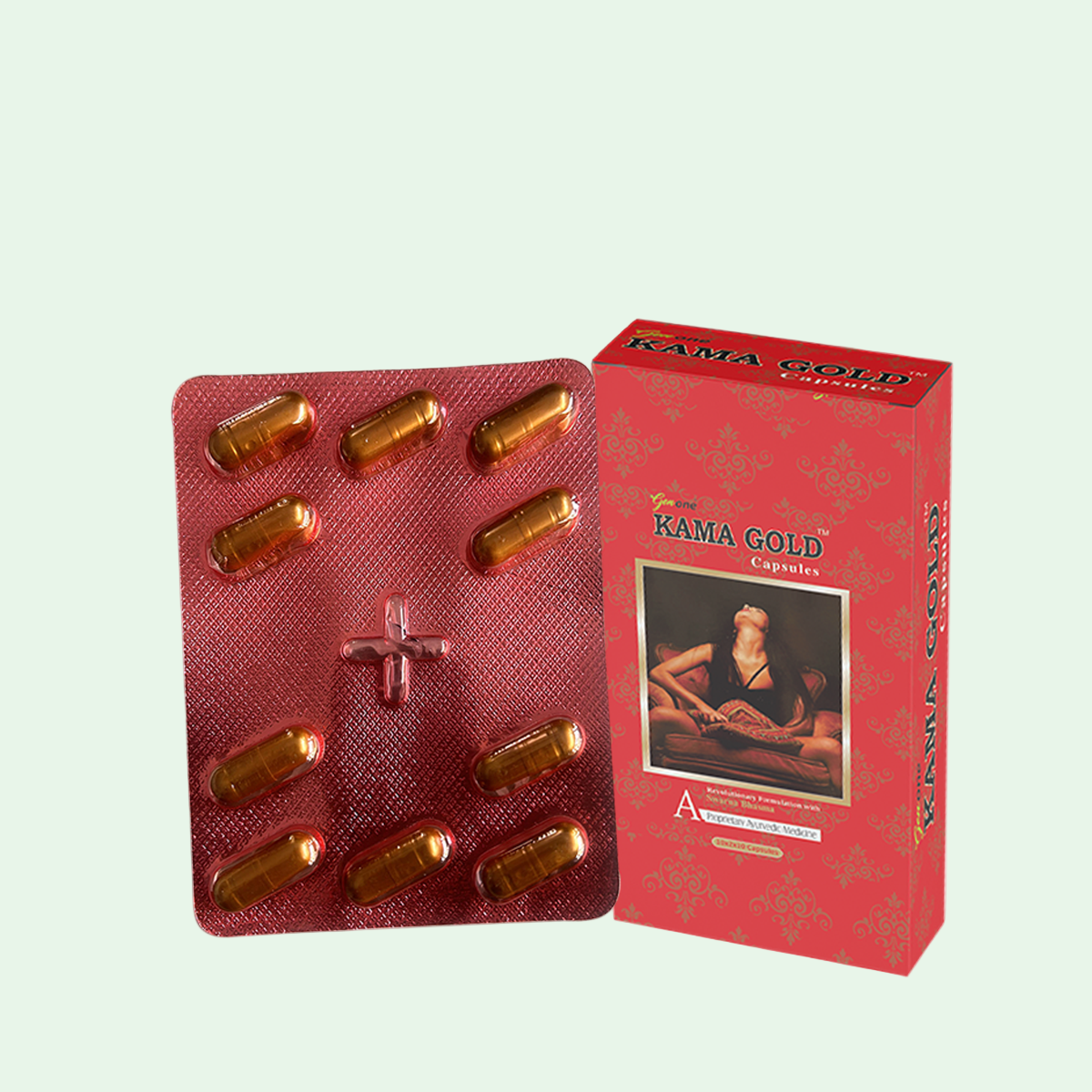 GENONE KAMAGOLD Extra Power Pure Shilajeet with Swarn Bhasm Capsules - (20 Capsules)