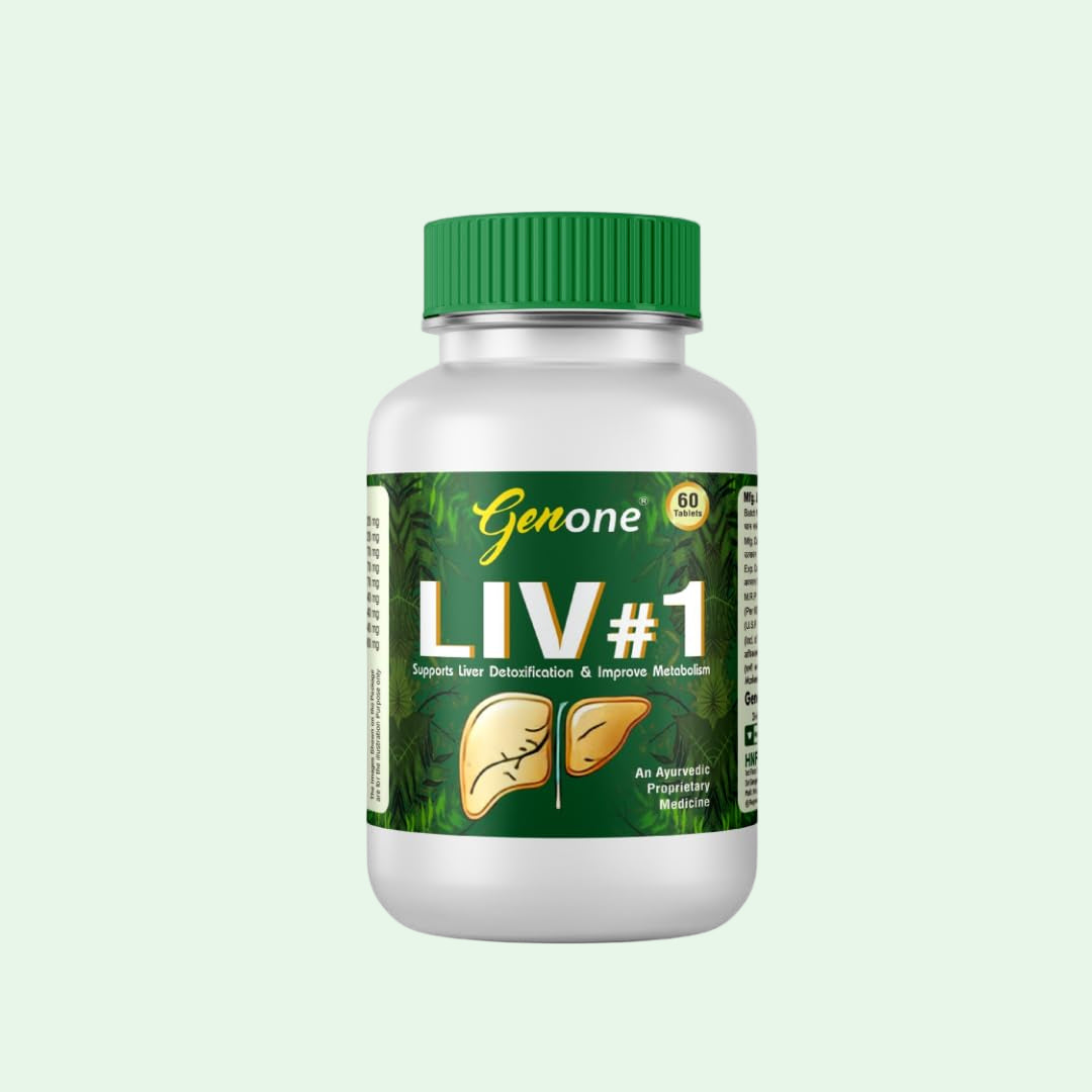 Liv#1 Ayurvedic Liver Support and Detoxification Tablets