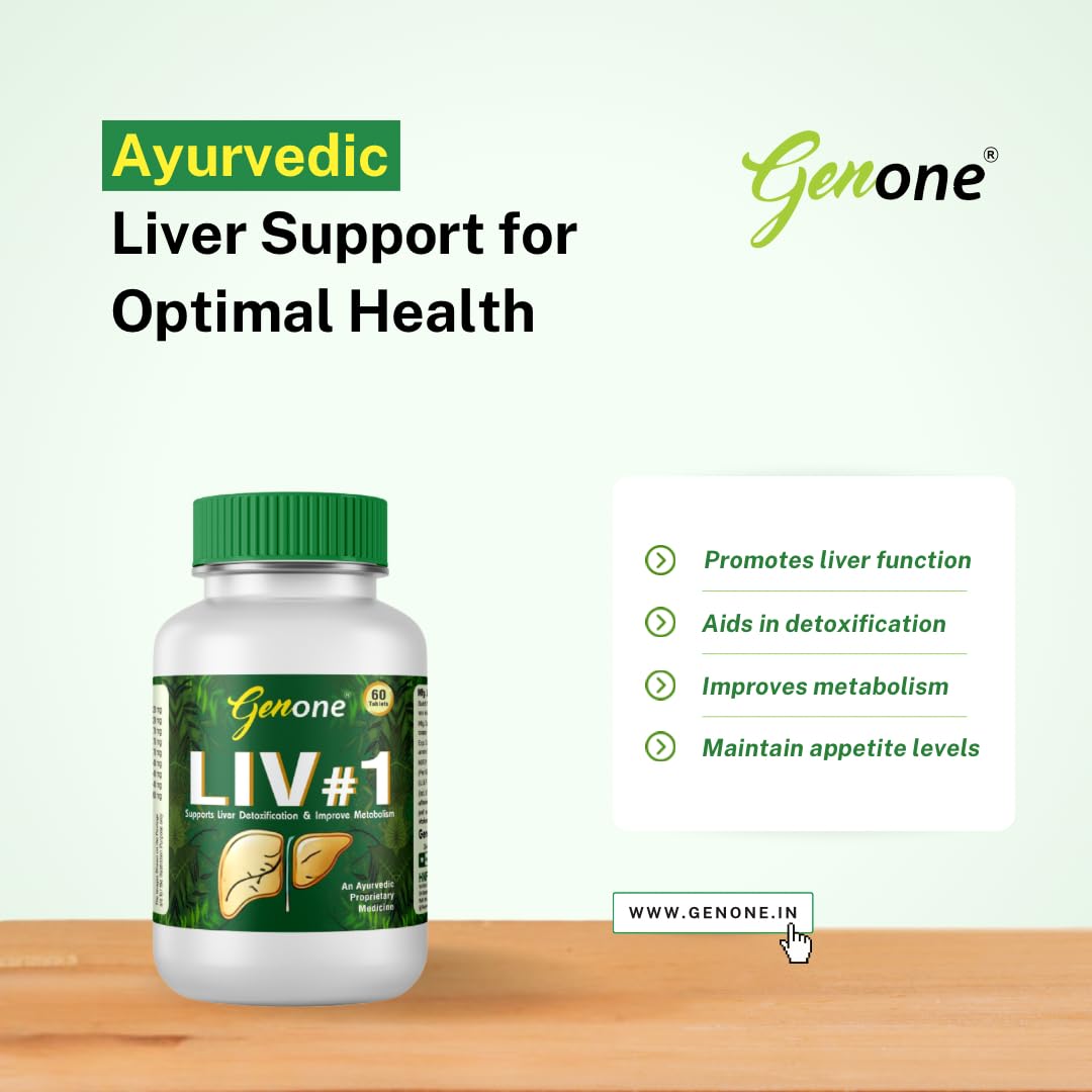 Liv#1 Ayurvedic Liver Support and Detoxification Tablets
